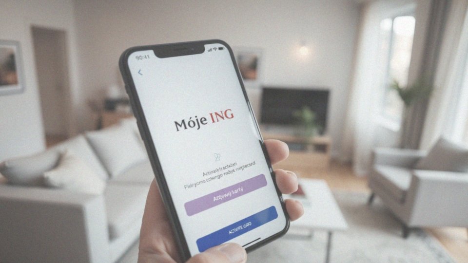 Jak aktywować kartę przez aplikację Moje ING?